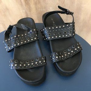 Black Studded Platforms